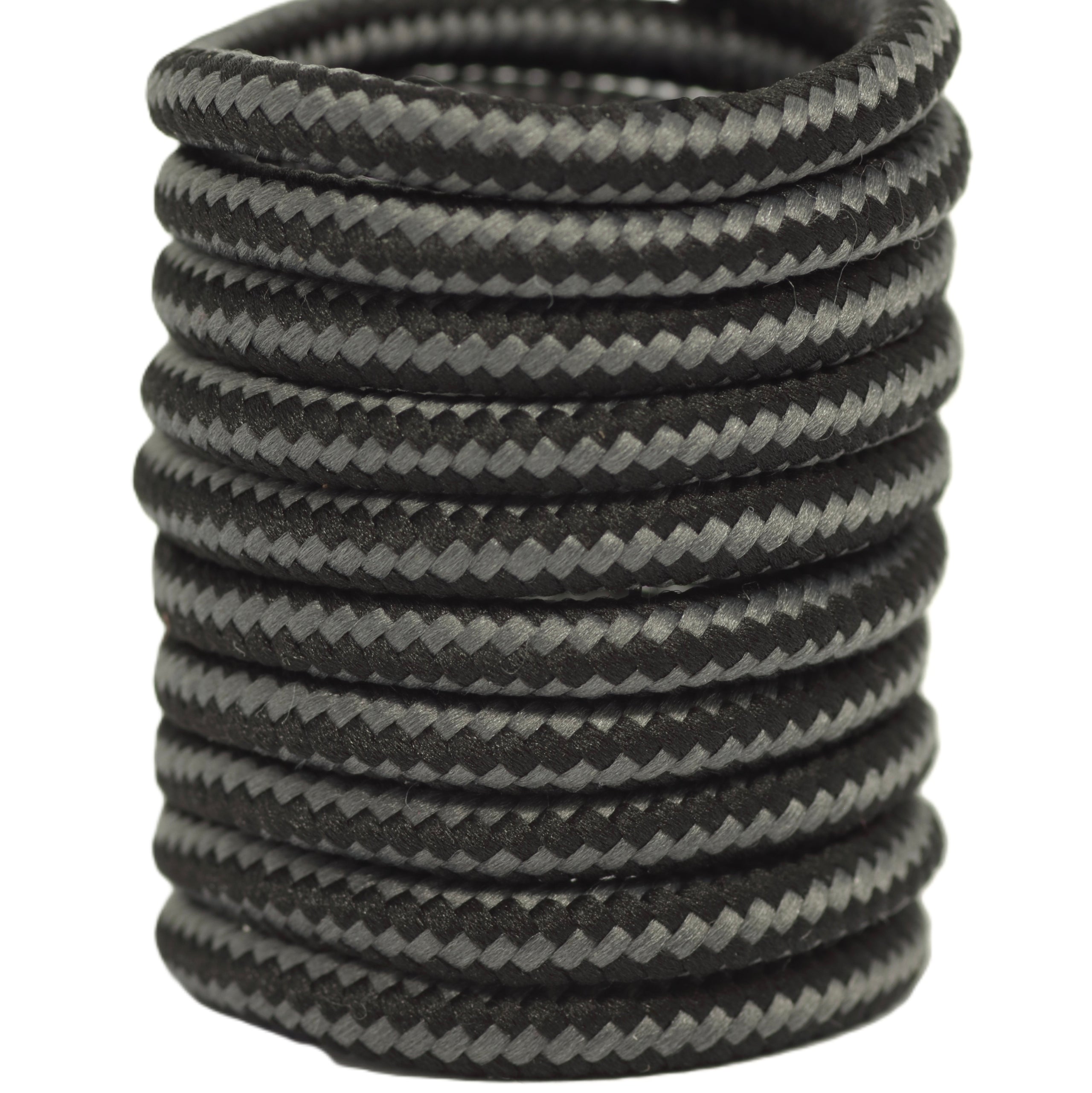 1 Pair Round Shoe Laces for Boots, Runners, and Work Shoes Heavy-Duty Polyester