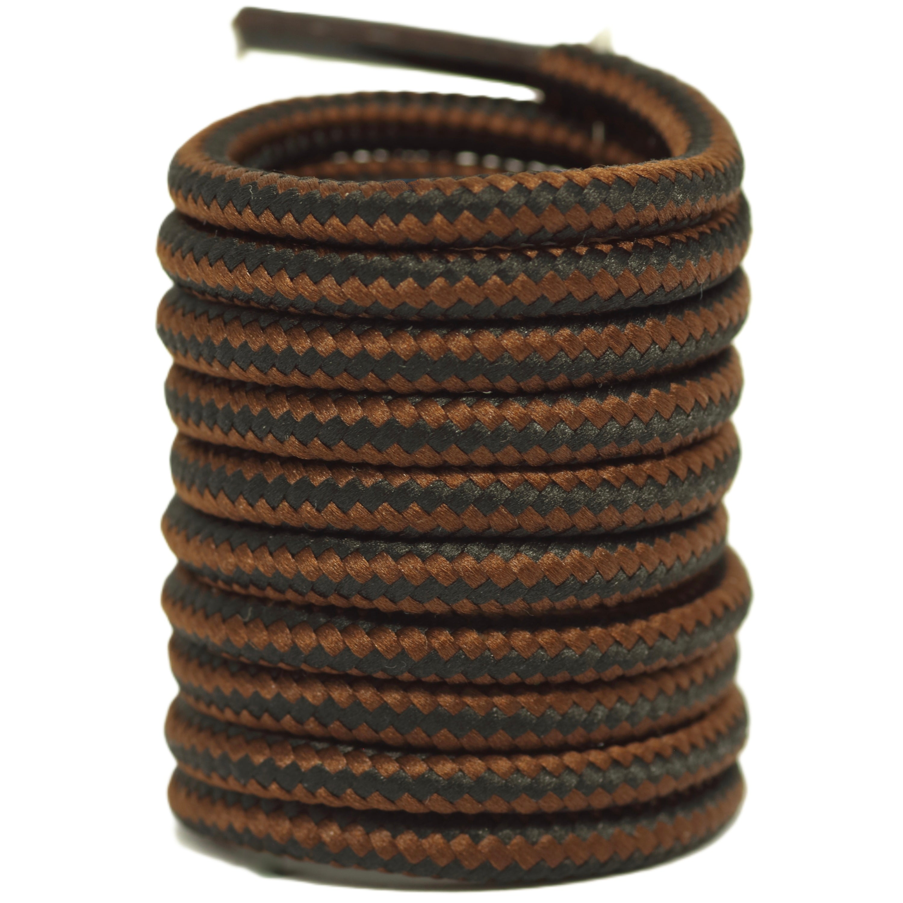 1 Pair Round Shoe Laces for Boots, Runners, and Work Shoes Heavy-Duty Polyester