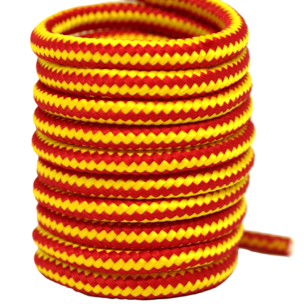 1 Pair Round Shoe Laces for Boots, Runners, and Work Shoes Heavy-Duty Polyester