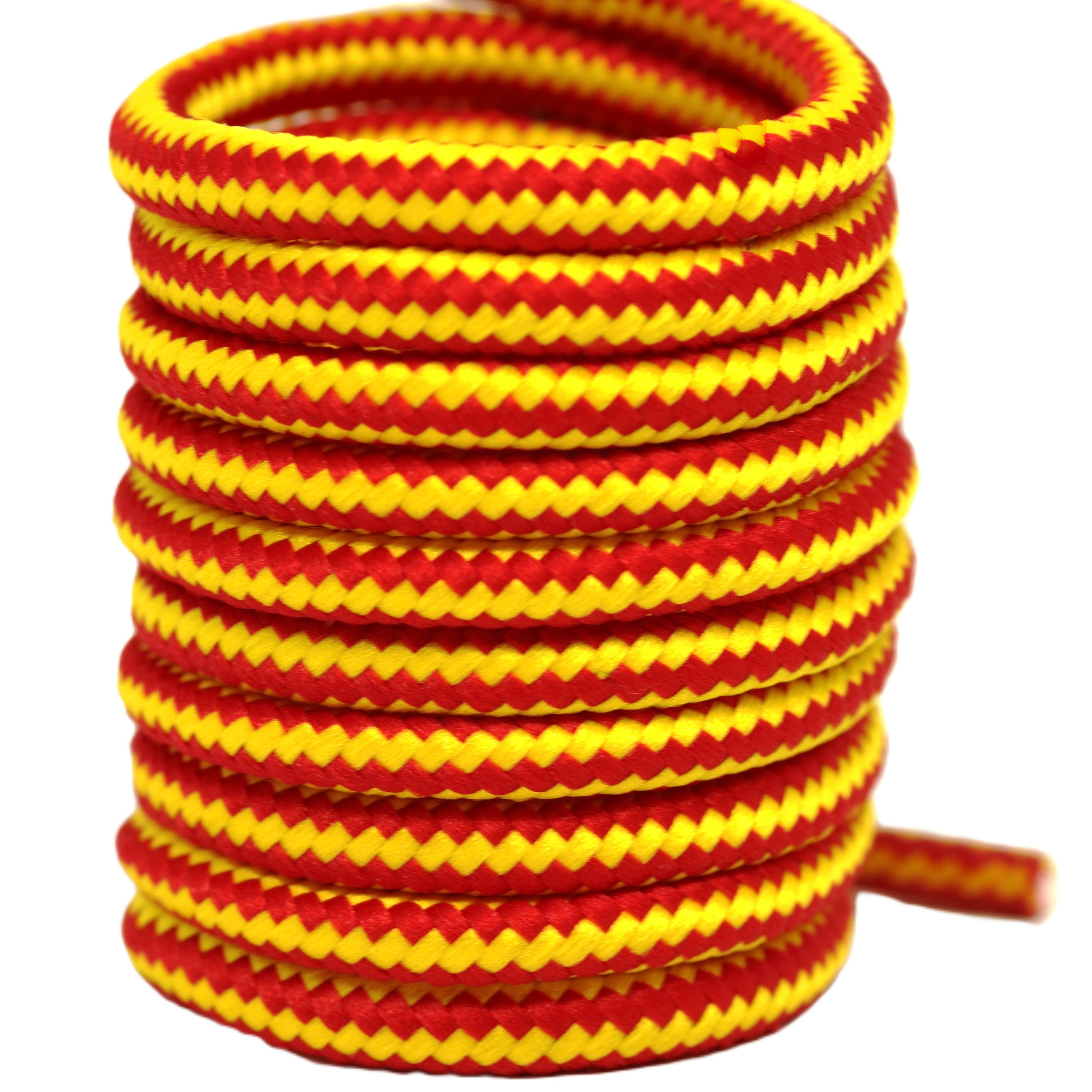 1 Pair Round Shoe Laces for Boots, Runners, and Work Shoes Heavy-Duty Polyester