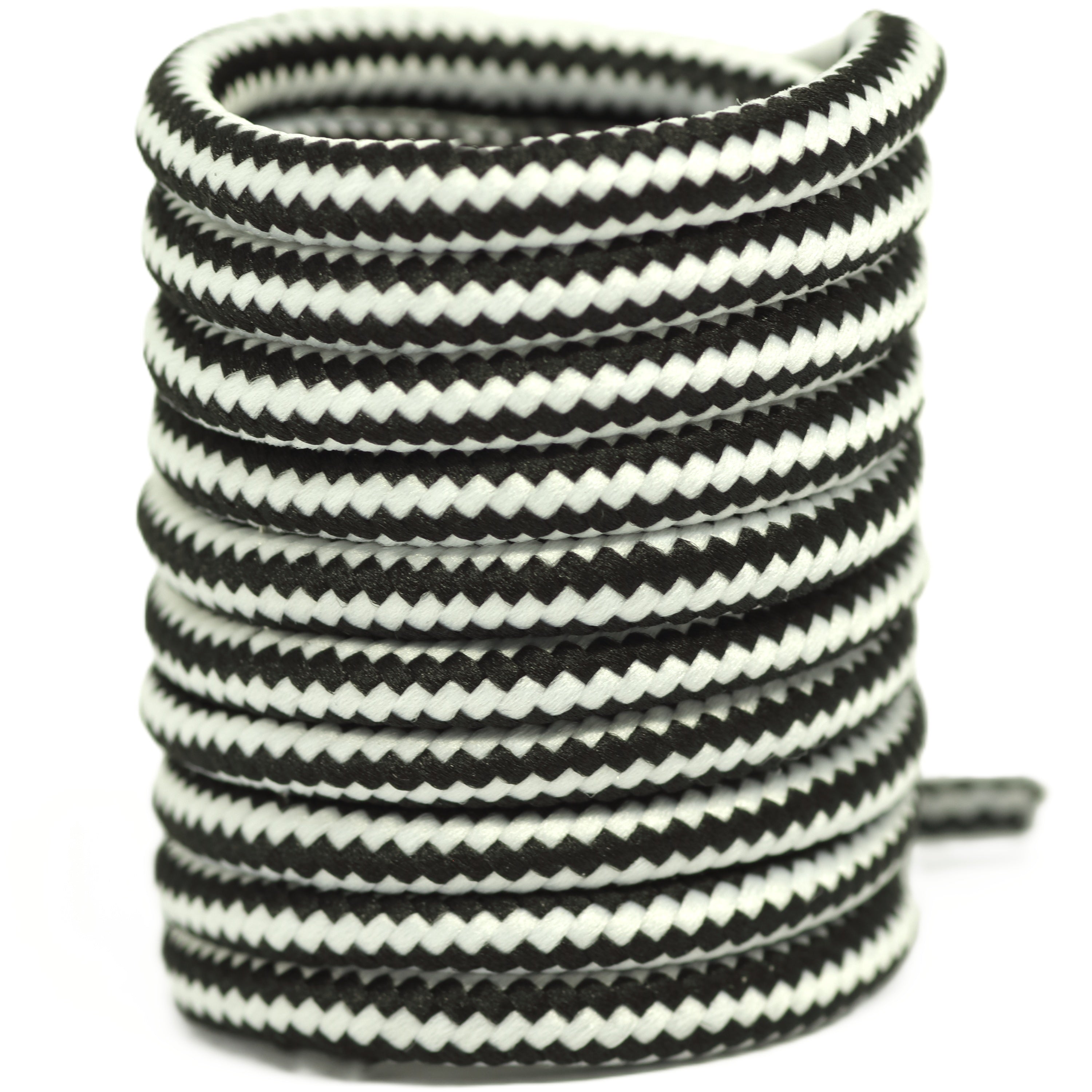 1 Pair Round Shoe Laces for Boots, Runners, and Work Shoes Heavy-Duty Polyester