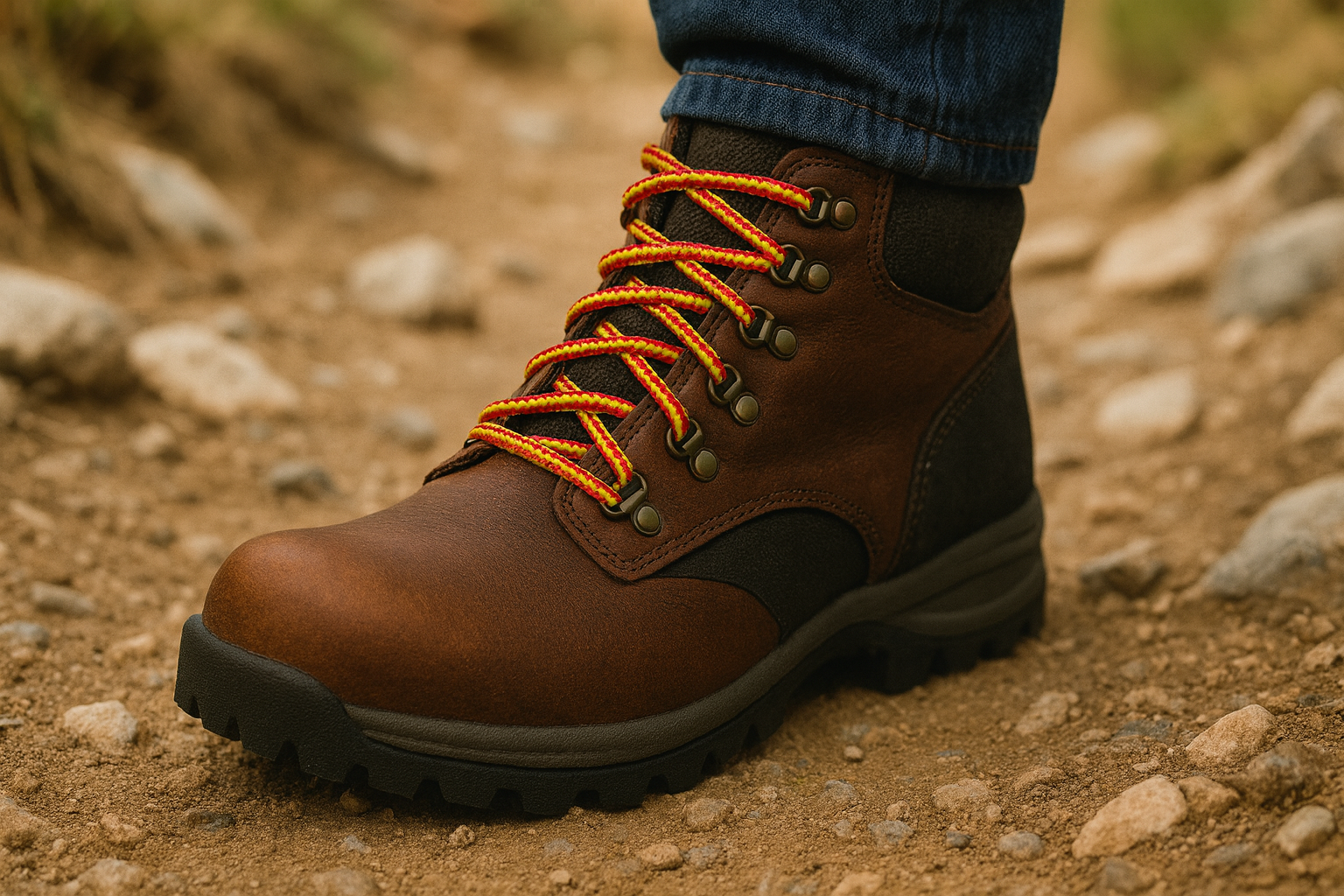 1 Pair Round Shoe Laces for Boots, Runners, and Work Shoes Heavy-Duty Polyester